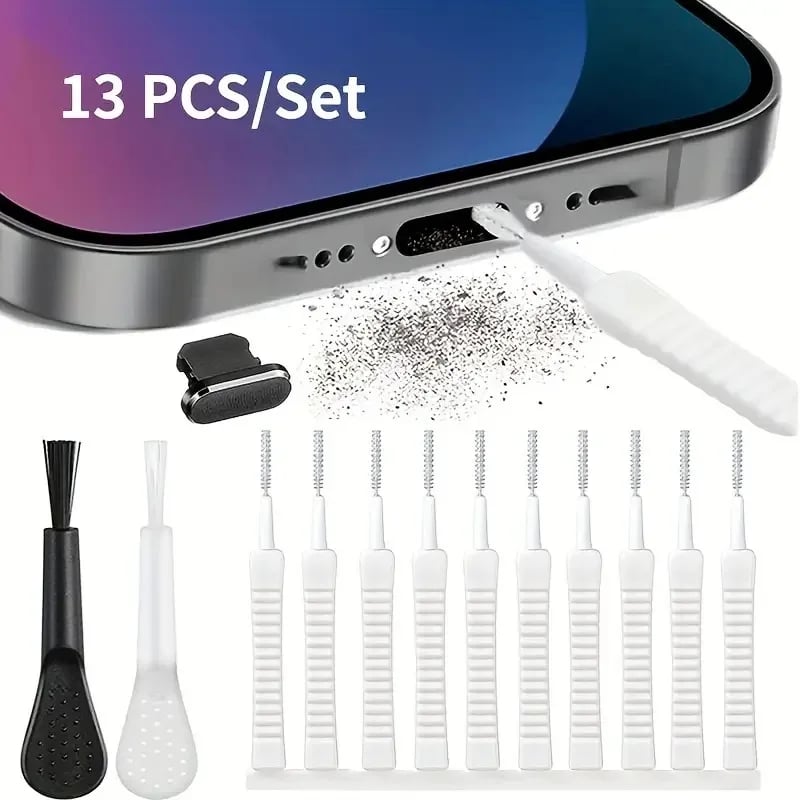 8 IN 1 Cleaning Kit Computer Keyboard Cleaner Brush Earphones Cleaning Pen For Headset iPad Phones Cleaning Tools Keycap Puller - Image 9