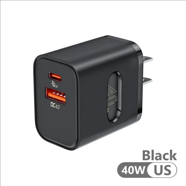 Total 40W USB Fast Charger PD Quick Charge Phone Charger EU/US Plug Adapter For iPhone Xiaomi Samsung Huawei USB C Wall Charger - Image 10