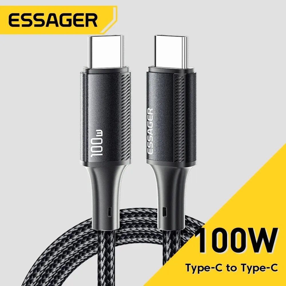 Essager 100W USB C to USB Type C Cable PD Quick Charge Fast Charging For Xiaomi Mi11 Samsung Macbook iPad USB-C Charger Cord - Image 2