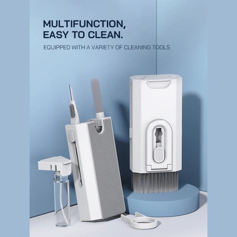8 IN 1 Cleaning Kit Computer Keyboard Cleaner Brush Earphones Cleaning Pen For Headset iPad Phones Cleaning Tools Keycap Puller - Image 6