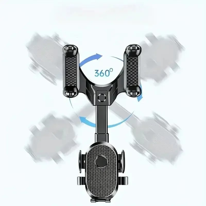 Rearview Mirror Phone Holder for Car, 360° Rotating Rear View Mount  Multifunctional GPS Universal Car All Smartphones - Image 4