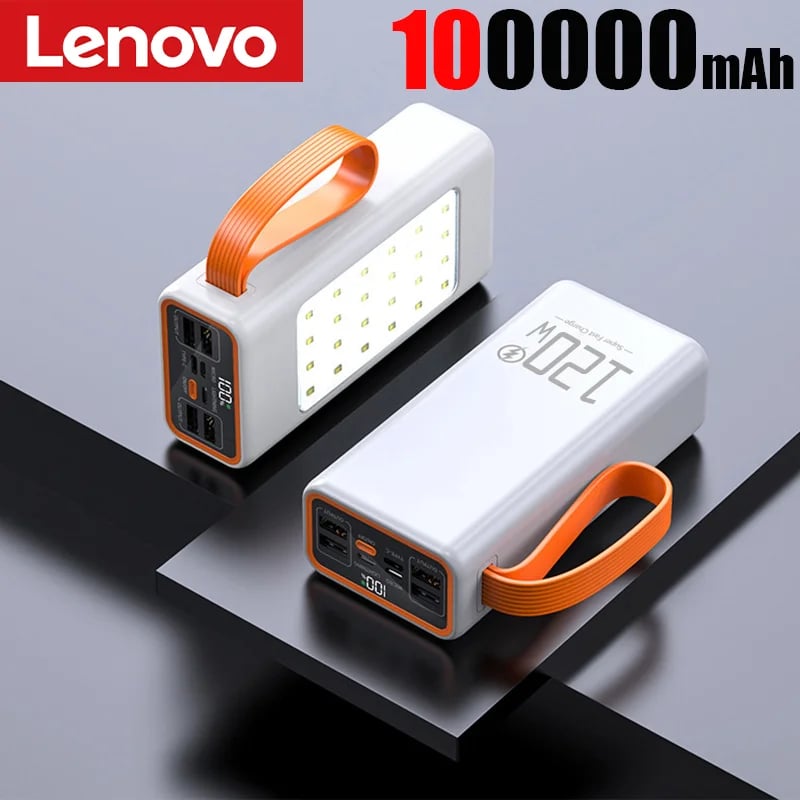 Lenovo 50000mAh Large Capacity Power Bank 30000mAh PortableUSB C 22.5W Fast Charging External Spare Battery For IPhone Samsung - Image 10