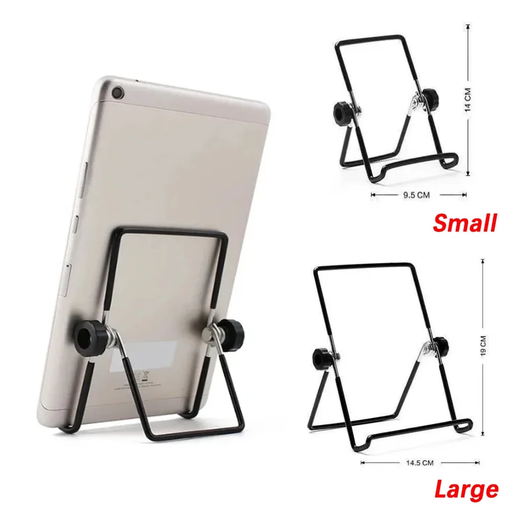 Portable Metal Tablet Stand Mount Foldable Desk Flexible Phone Stand for IPad IPhone Samsung Huawei Universal - Image 1