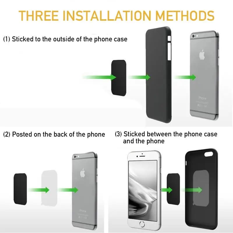 1pcs/3pcs/5pcs/Lot Metal Plate Stickers For Magnet Car Phone Holder iron Sheet Disk Replacement Magnetic Car Phone Holder Mount - Image 4