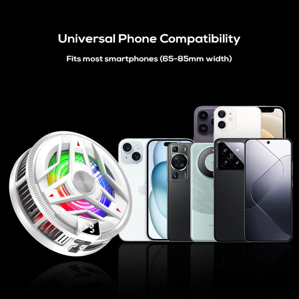 Elough FC68 Mobile Phone Ice Cooler Magnetic Cooling Fan Case Radiator For PUBG Gaming Back Clip Cool Heat Sink For Smartphones - Image 4