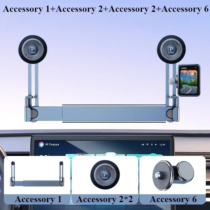 Eary Dual-position Car Screen Phone Holder Metal Bracket 360° Adjustable Stand Fit for Tesla Model 3 Y Highland Car Accessories - Image 10