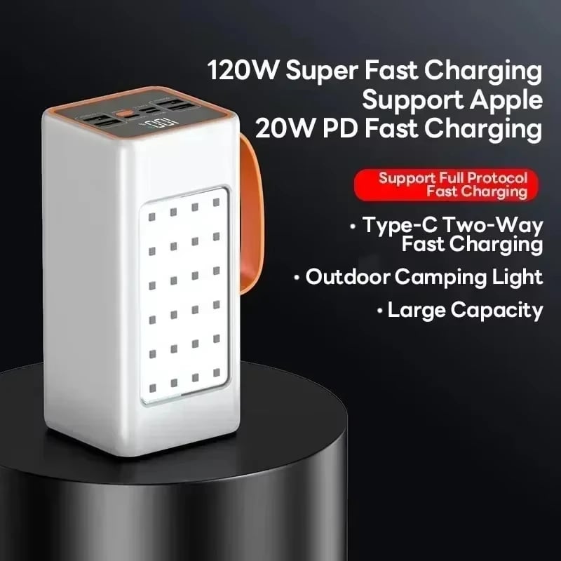 Lenovo 50000mAh Large Capacity Power Bank 30000mAh PortableUSB C 22.5W Fast Charging External Spare Battery For IPhone Samsung - Image 4