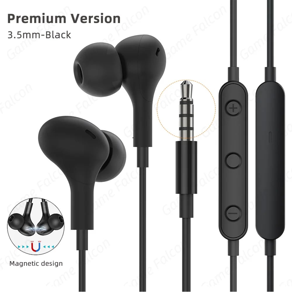 USB C Headphone for Samsung Galaxy S24 S25 S26 Ultra A17 A54 Magnetic Wired Earbuds Noise Canceling in Ear Earphones with Mic - Image 11