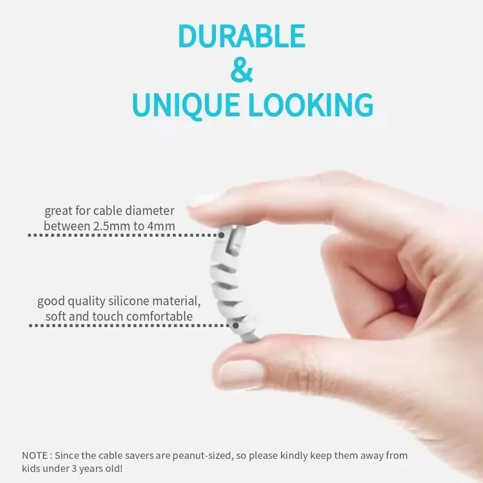 Charging Cable Protector For Phones Cable holder Ties cable winder Clip For Mouse USB Charger Cord Management cable organizer - Image 5