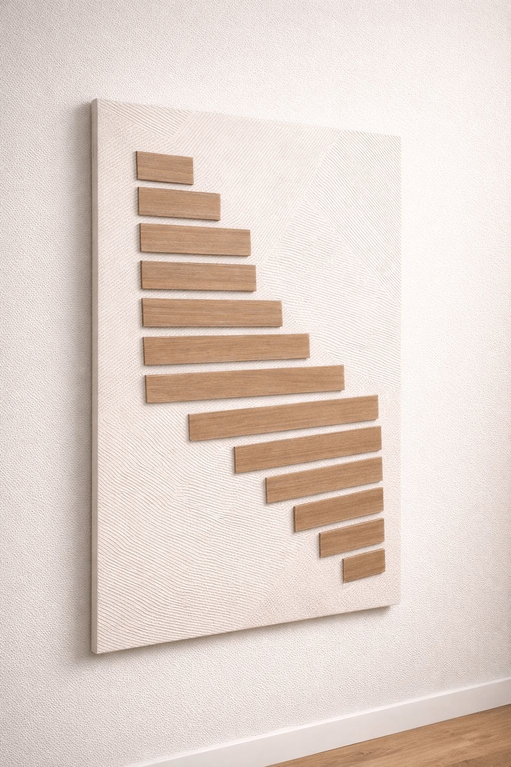 لوحة جدارية بتصميم هندسي عصري وأنيق - صورة 1