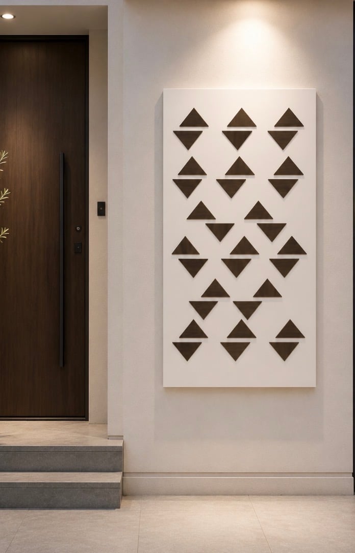 لوحة جدارية بتصميم هندسي عصري وأنيق - صورة 1