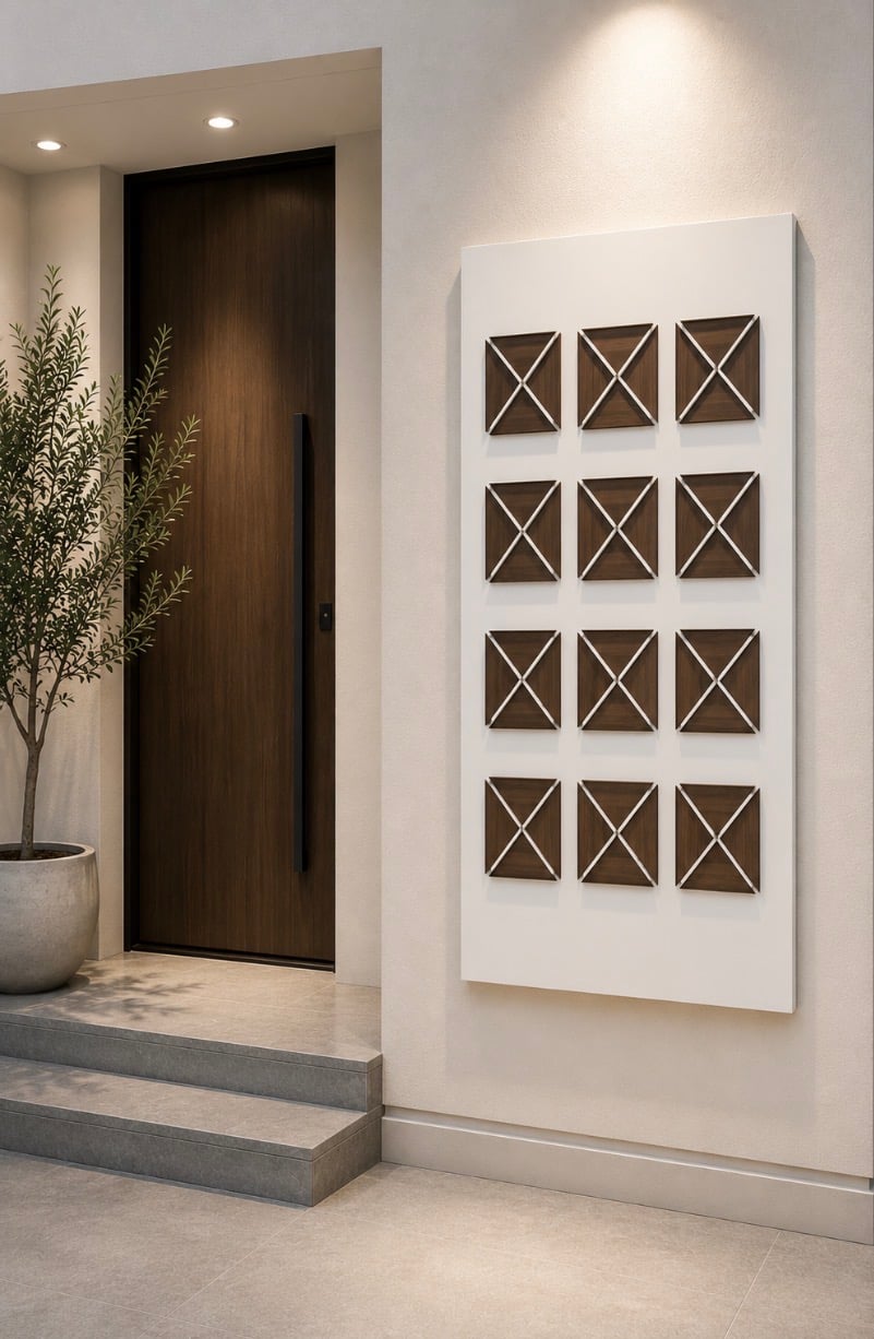 لوحة جدارية بتصميم هندسي عصري وأنيق - صورة 2