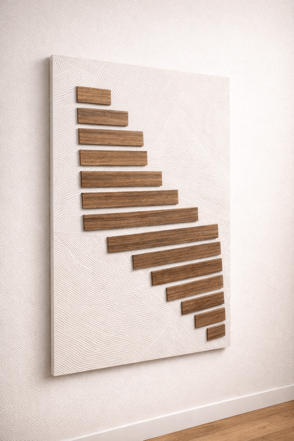 لوحة جدارية بتصميم هندسي عصري وأنيق - صورة 1