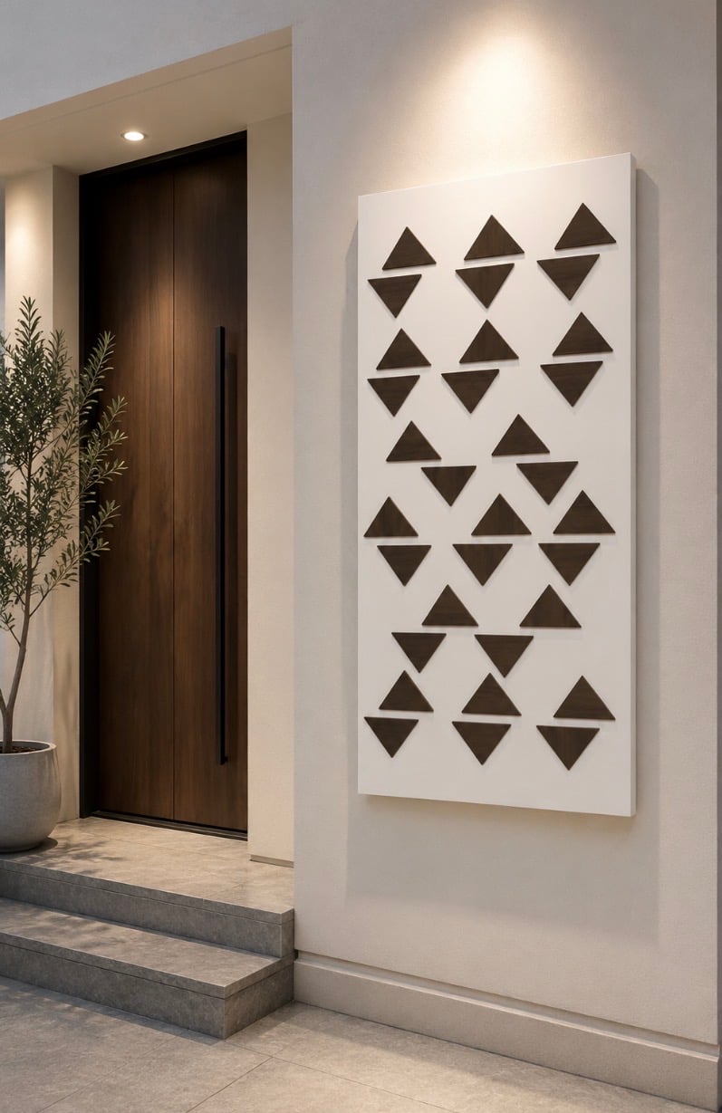 لوحة جدارية بتصميم هندسي عصري وأنيق - صورة 2