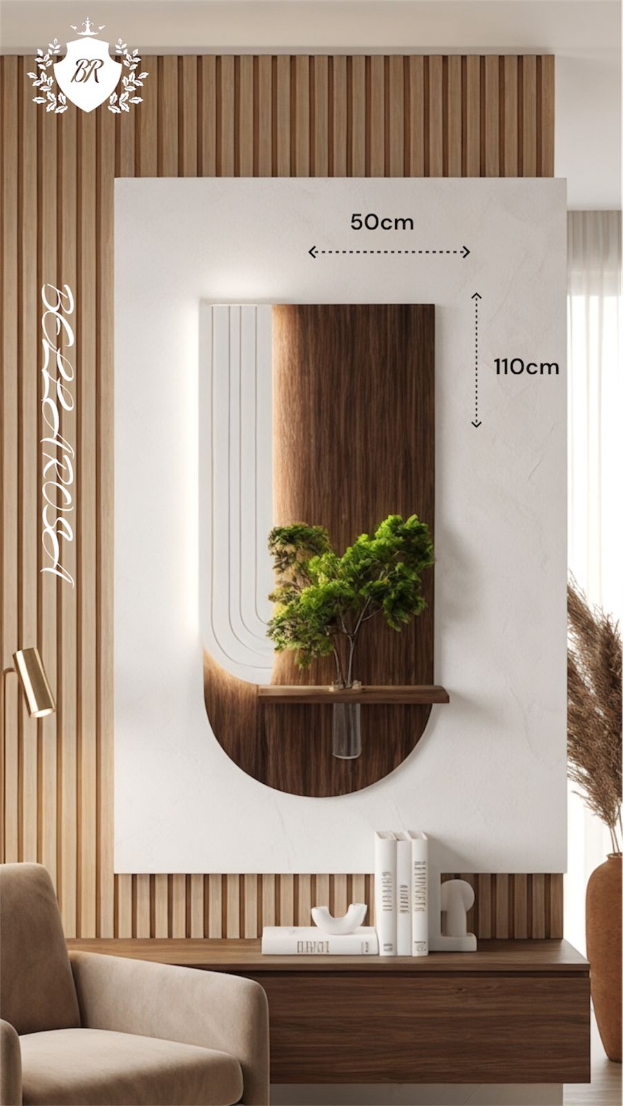 تصميم جداري فاخر بطابع فني عصري - صورة 1