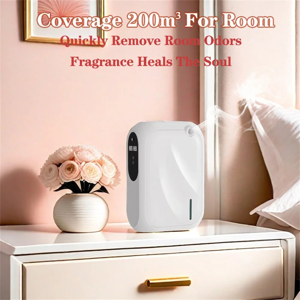 ناشر العطور الذكي (Smart Scent Diffuser) - تغطية حتى 200م³ وتحكم كامل عبر البلوتوث - صورة 2