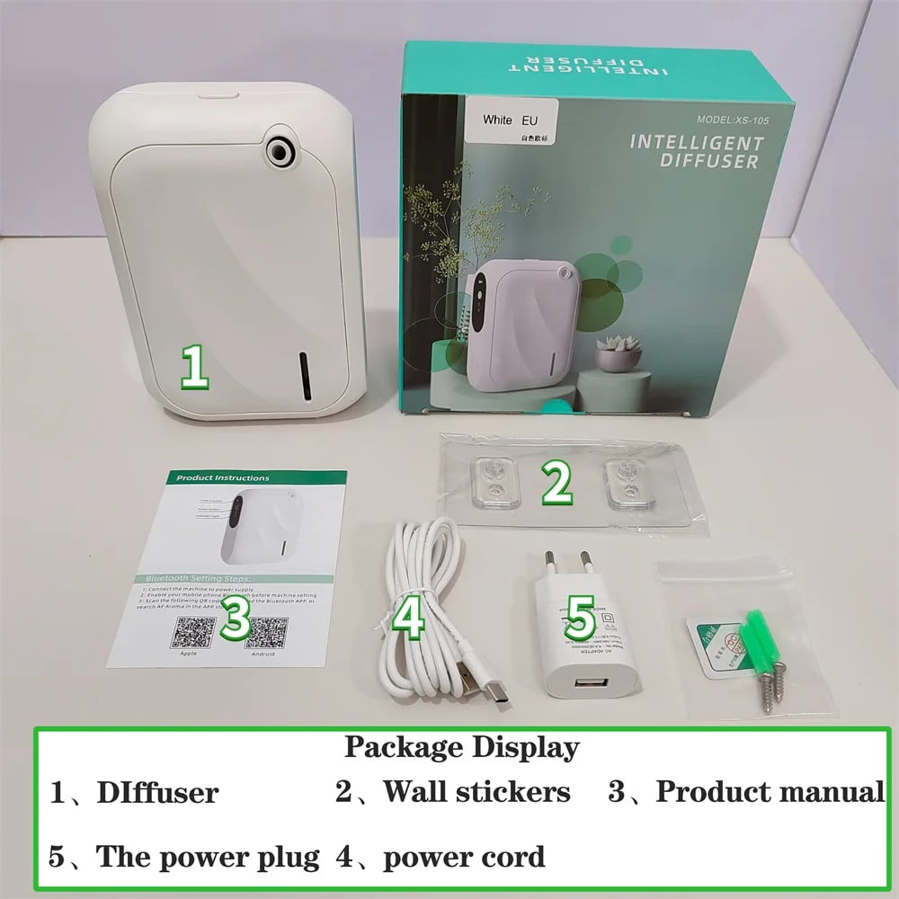 ناشر العطور الذكي (Smart Scent Diffuser) - تغطية حتى 200م³ وتحكم كامل عبر البلوتوث - صورة 3