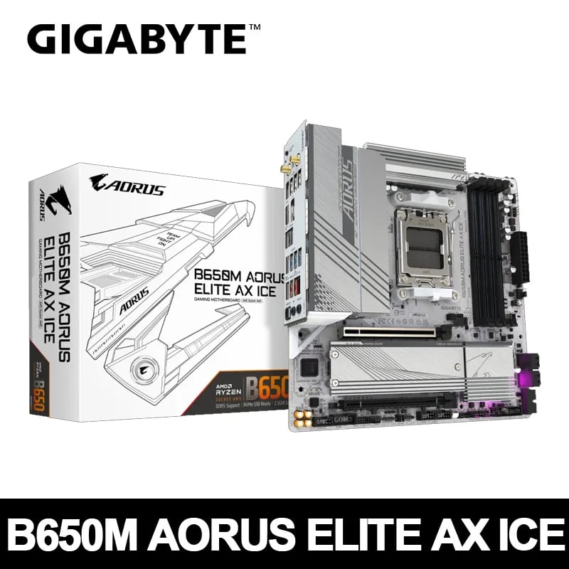 GIGABYTE B650M AORUS ELITE AX ICE - صورة 1