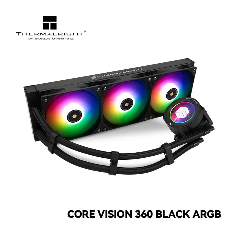 CORE Vision 360 – مبرد مائي 360 مم بشاشة LCD مقاس 2.1 بوصة - صورة 1