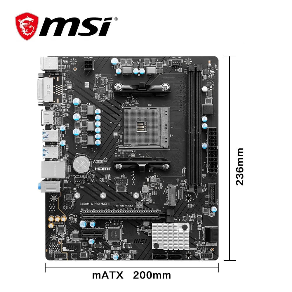 MSI B450M-A PRO MAX II - صورة 2