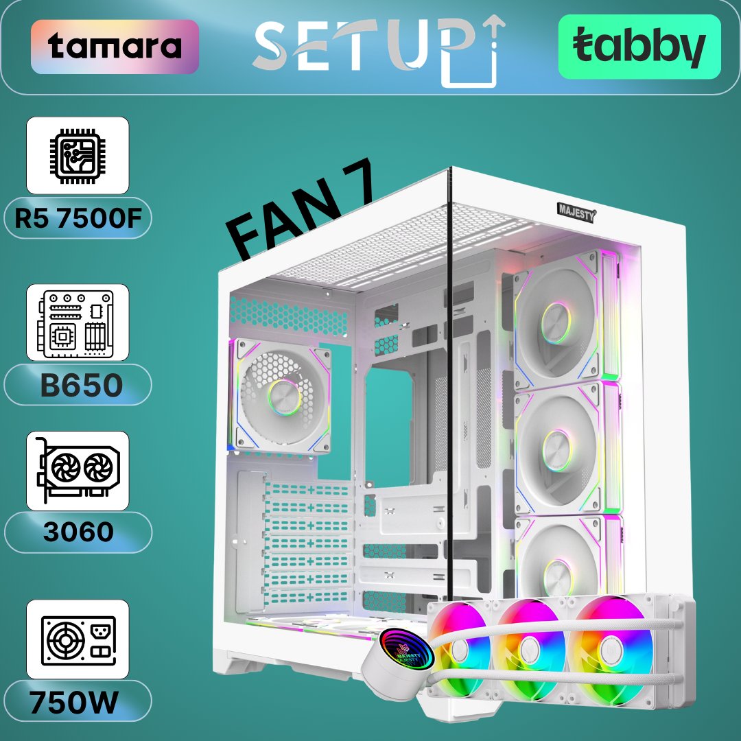 PC Gaming Ryzen 5 7500F + RTX 3060 12GB | DDR5 - صورة 4