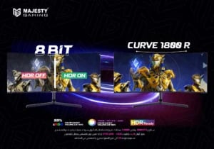 شاشة ألعاب قيمنق ماجيستي 30 بوصة منحنية 1500R WFHD، 200Hz، 1ms، HDR، G-SYNC & FreeSync - صورة 6