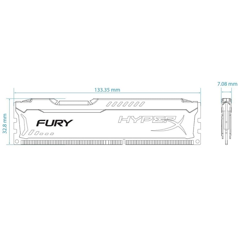 HyperX Fury DDR4 Desktop RAM - صورة 2