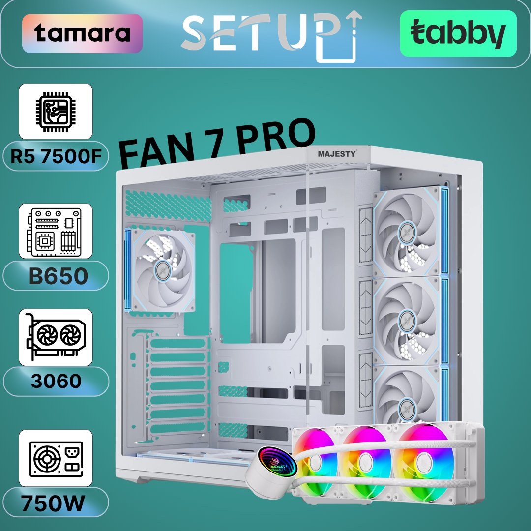 PC Gaming Ryzen 5 7500F + RTX 3060 12GB | DDR5 - صورة 6