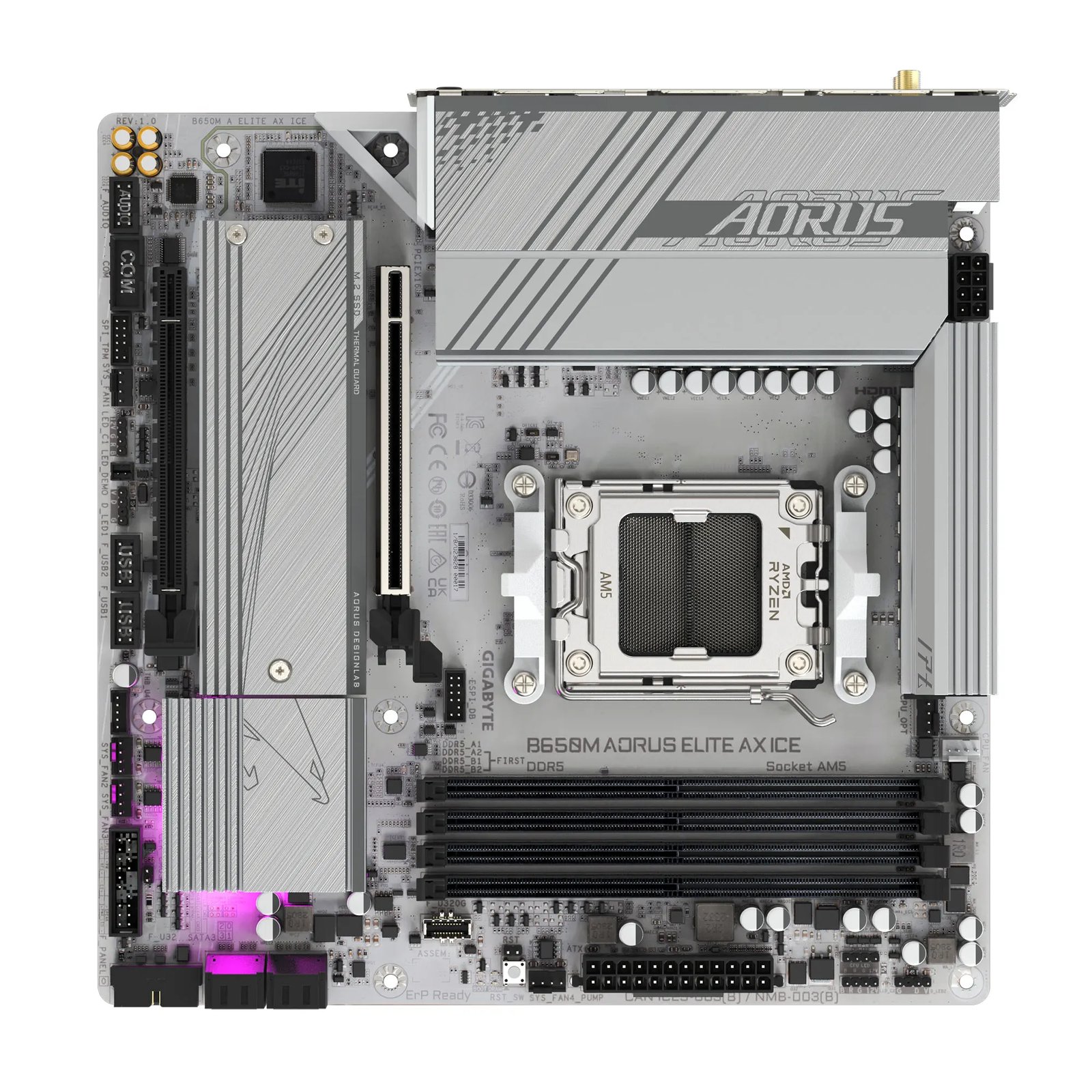 GIGABYTE B650M AORUS ELITE AX ICE - صورة 4