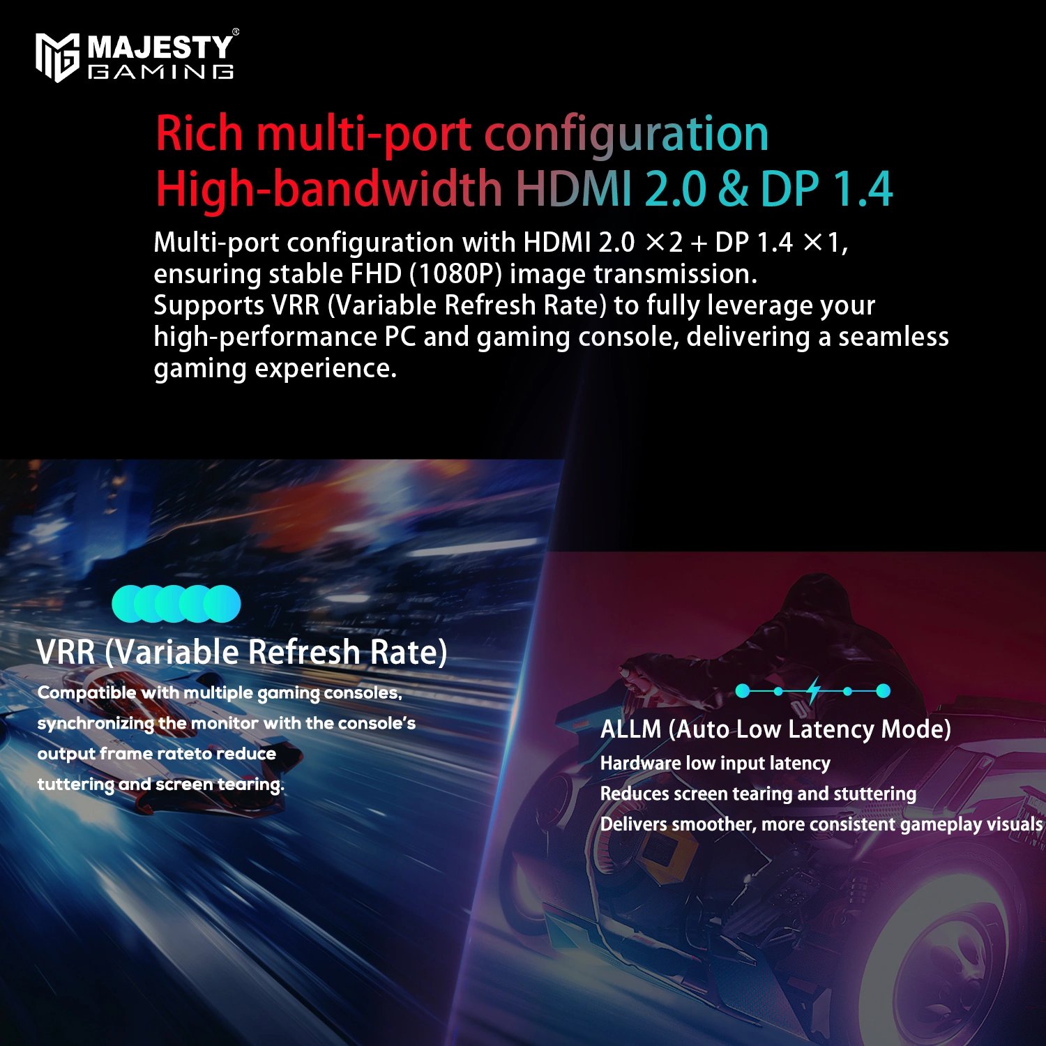 شاشة 200hz ألعاب ماجيستي 27 بوصة – QHD 2K، 200Hz، 1ms، FAST IPS، HDR400، G-SYNC & FreeSync - صورة 8