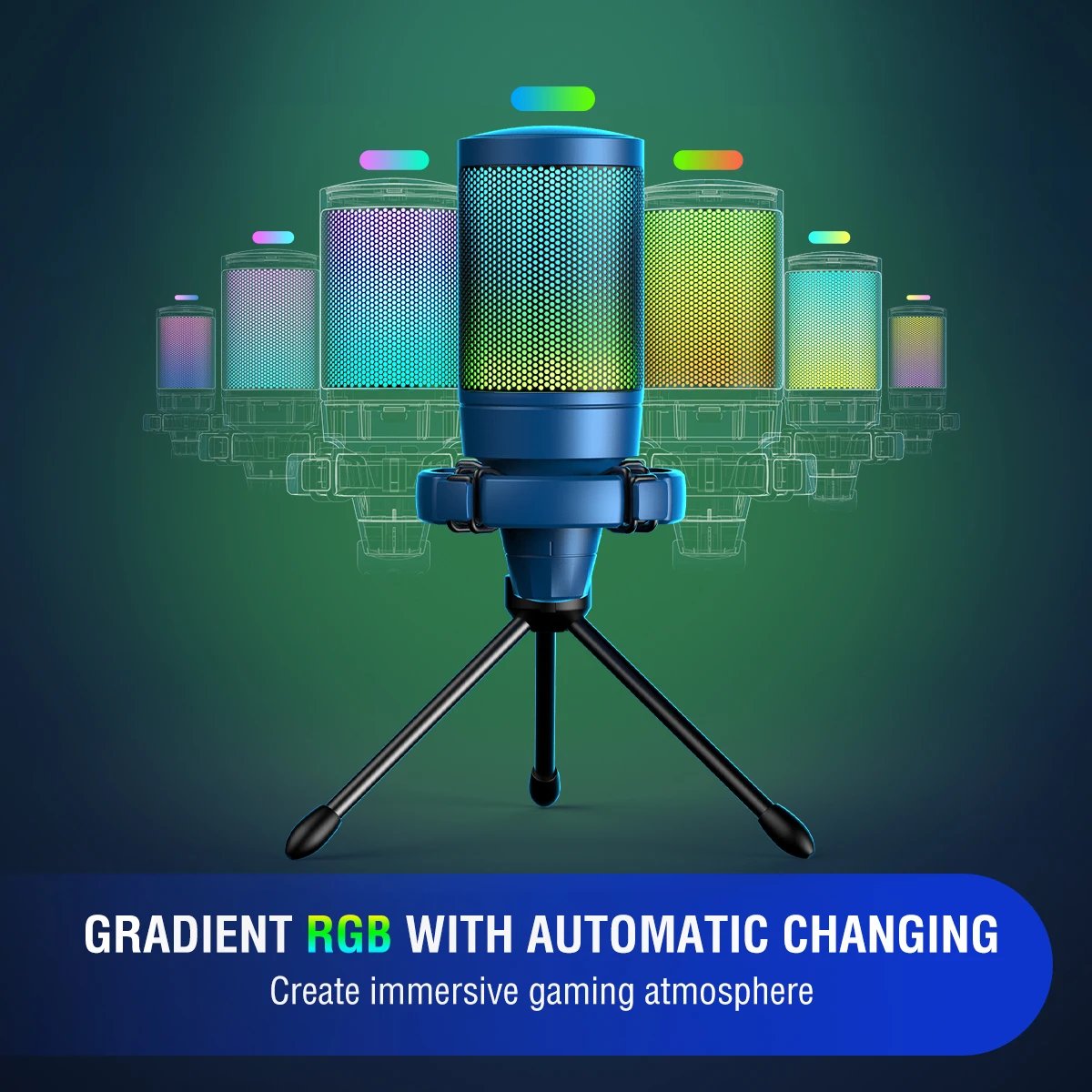 ميكروفون FIFINE A6V USB للألعاب والبث - RGB - صورة 7