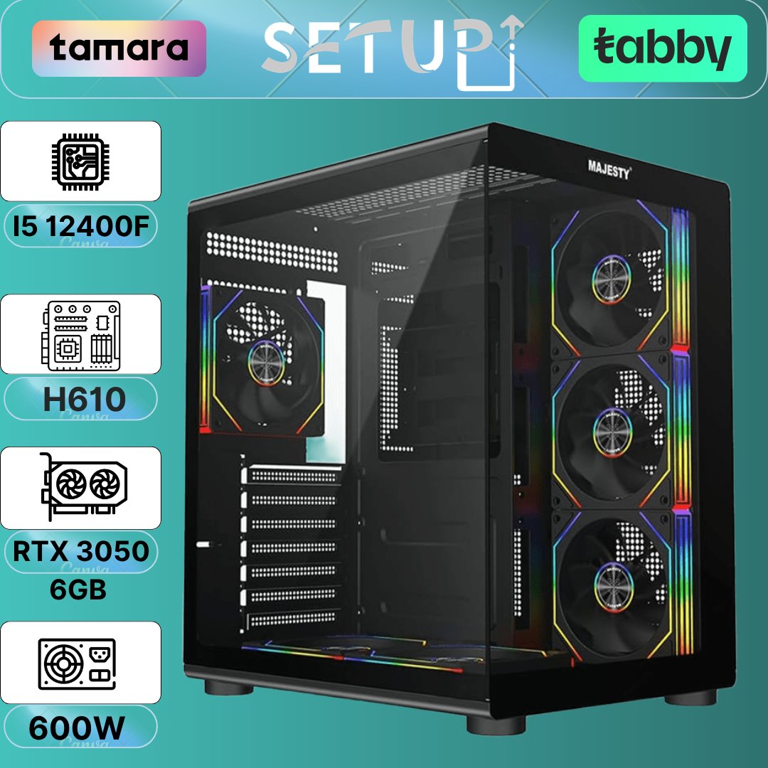 تجميعة Intel i5 12th + RTX 3050 | 16GB RAM - صورة 1