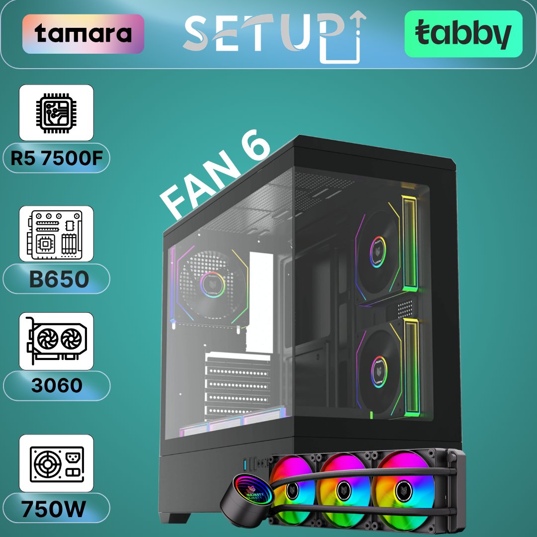 PC Gaming Ryzen 5 7500F + RTX 3060 12GB | DDR5 - صورة 1