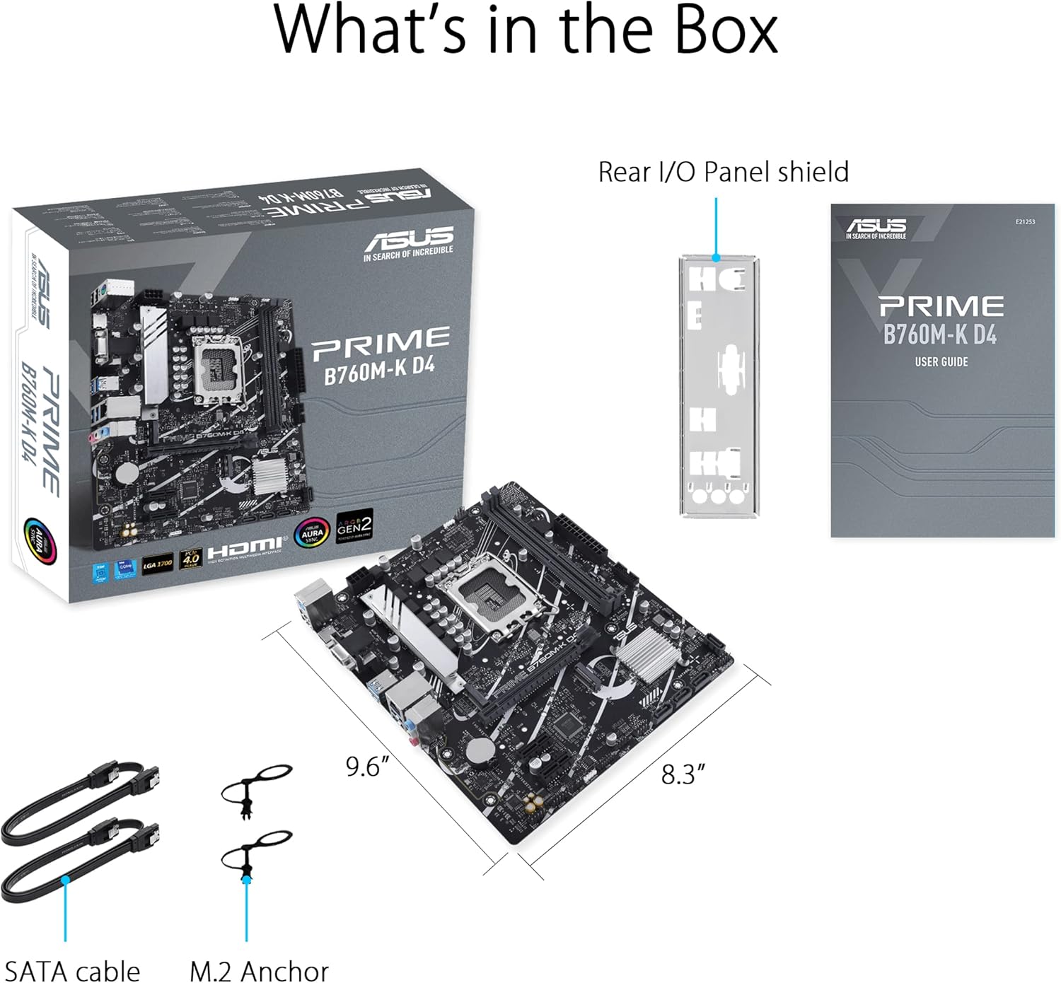 ASUS PRIME B760M-F D4 اللوحة الام - صورة 2