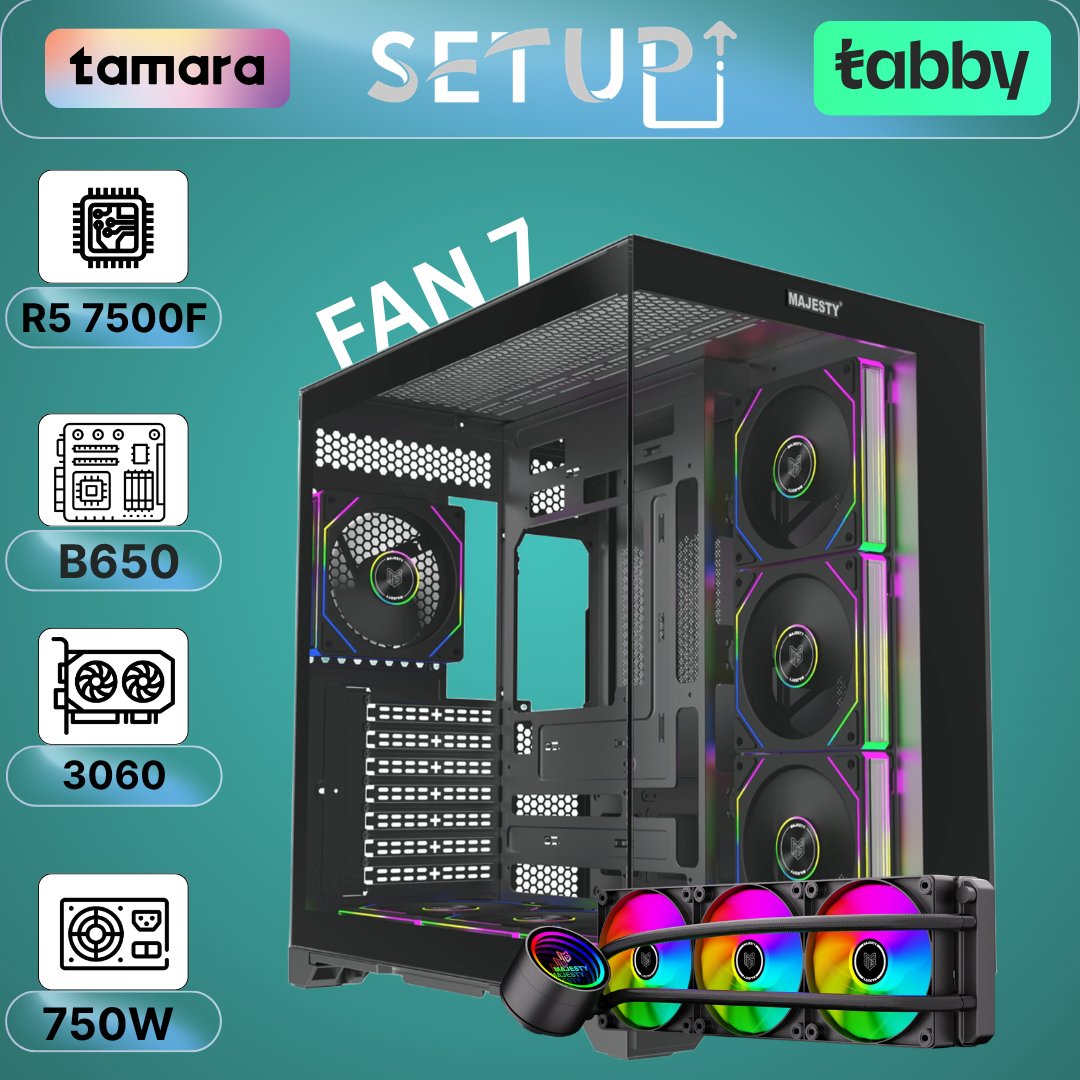 PC Gaming Ryzen 5 7500F + RTX 3060 12GB | DDR5 - صورة 3