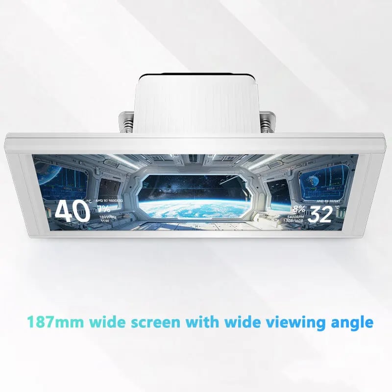 TROFEO Vision 360 – مبرد مائي 360 مم بشاشة LCD مقاس 6.86 بوصة - صورة 7