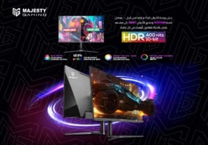 شاشة ألعاب قيمنق ماجيستي 32 بوصة 4K UHD IPS، 165Hz، 1ms، HDR، G-SYNC & FreeSync - صورة 4