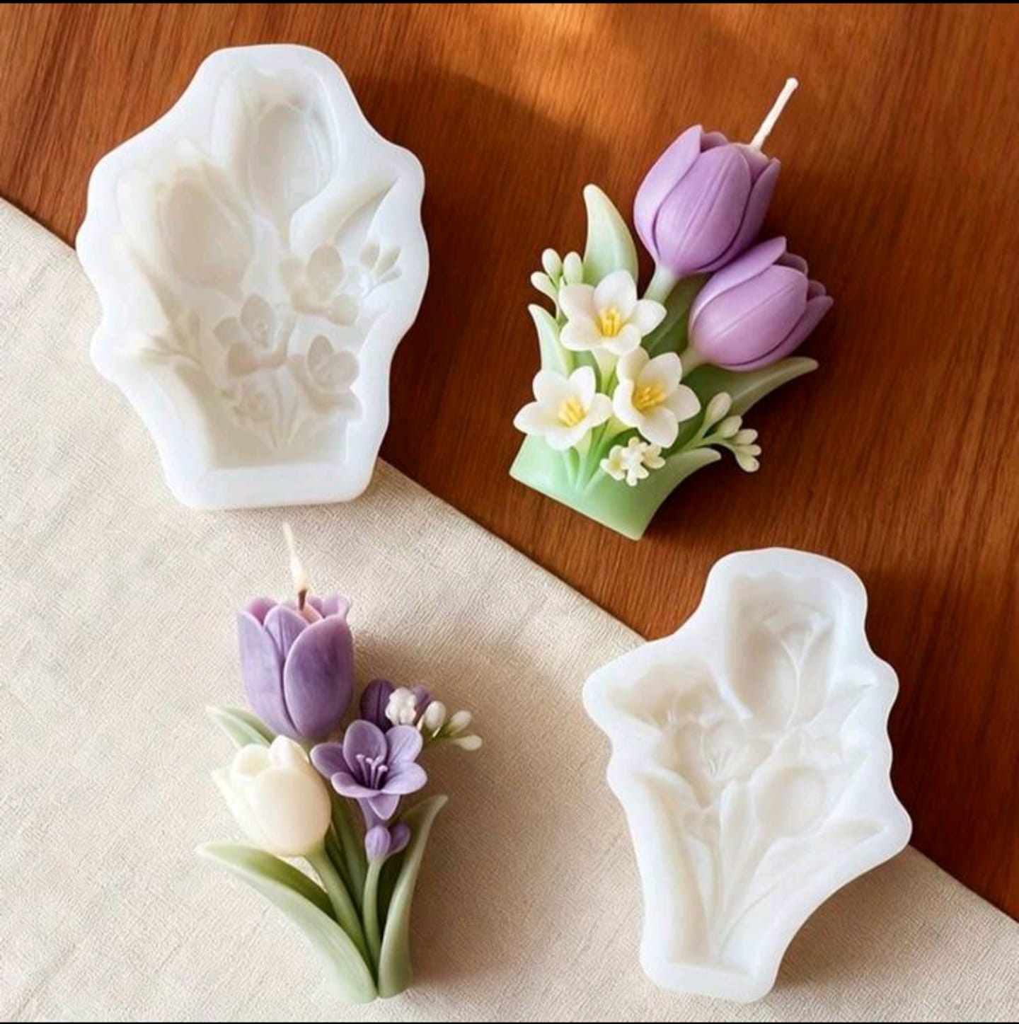 Silicone mold - Tulip bouquet - Image 2