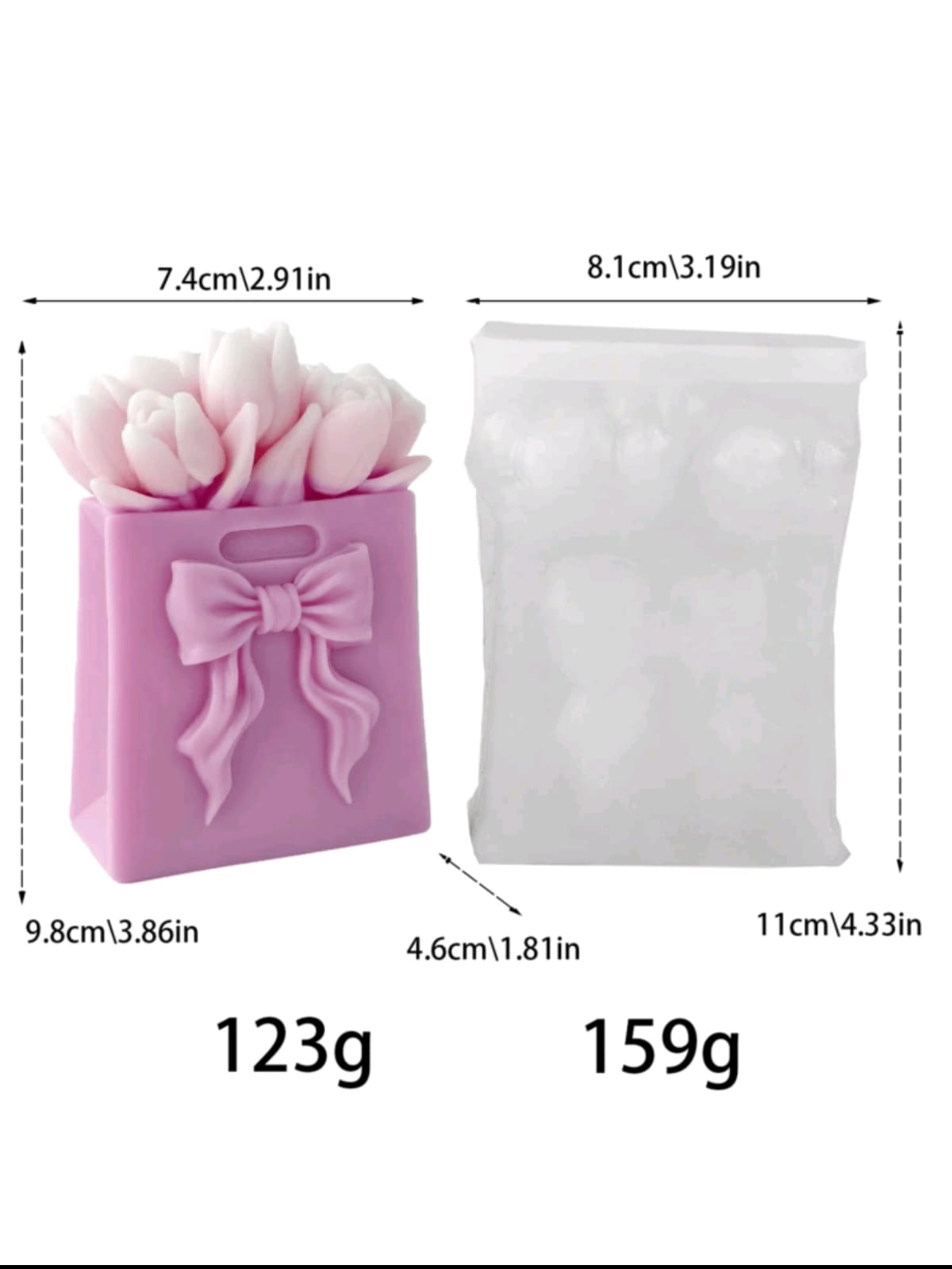 Silicone mold - Tulip gift bouquet - Image 2