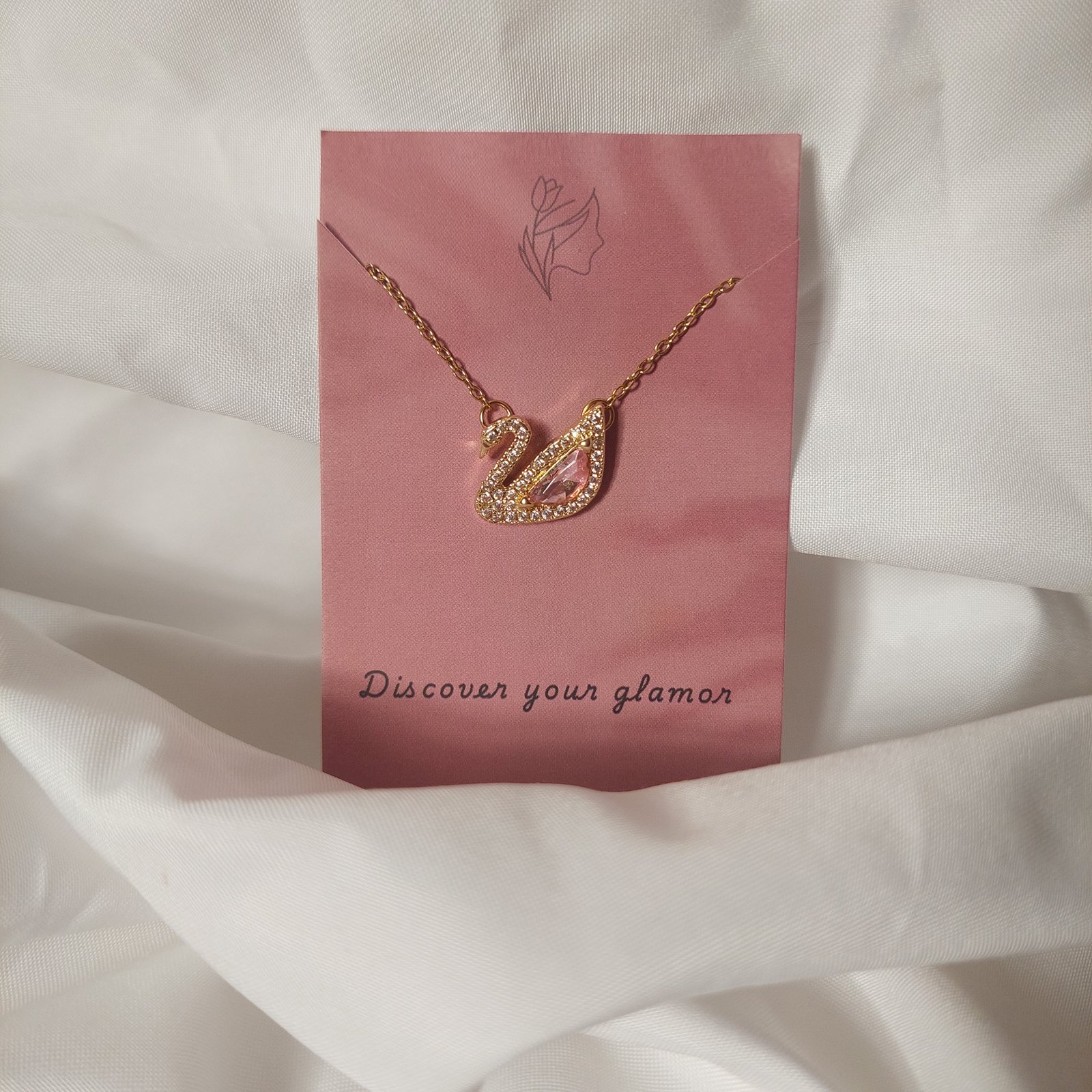 Pink Swan Necklace - صورة 1