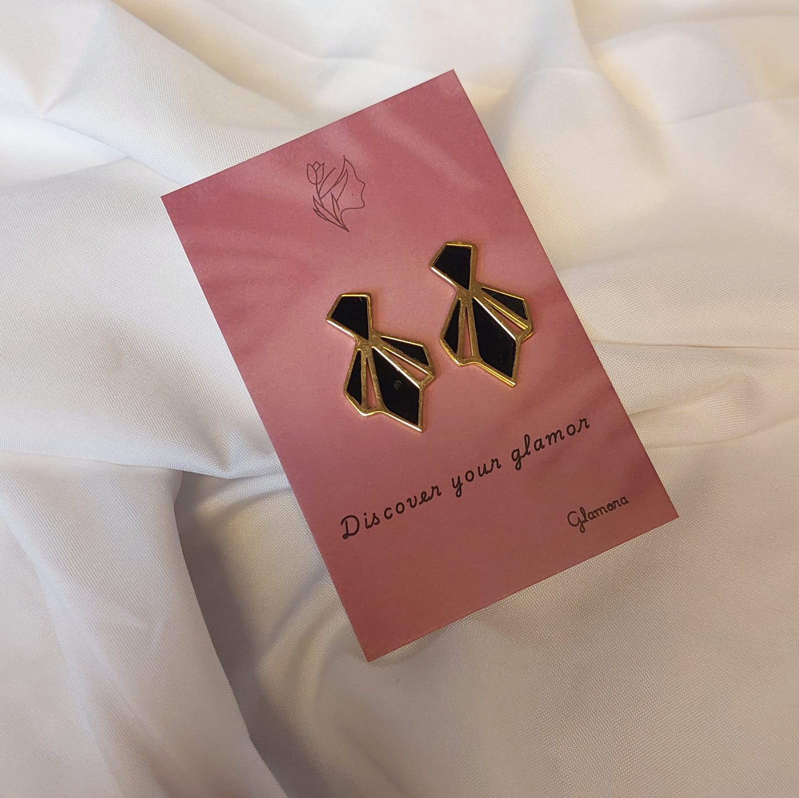 Black Egyptian Earrings - Image 2