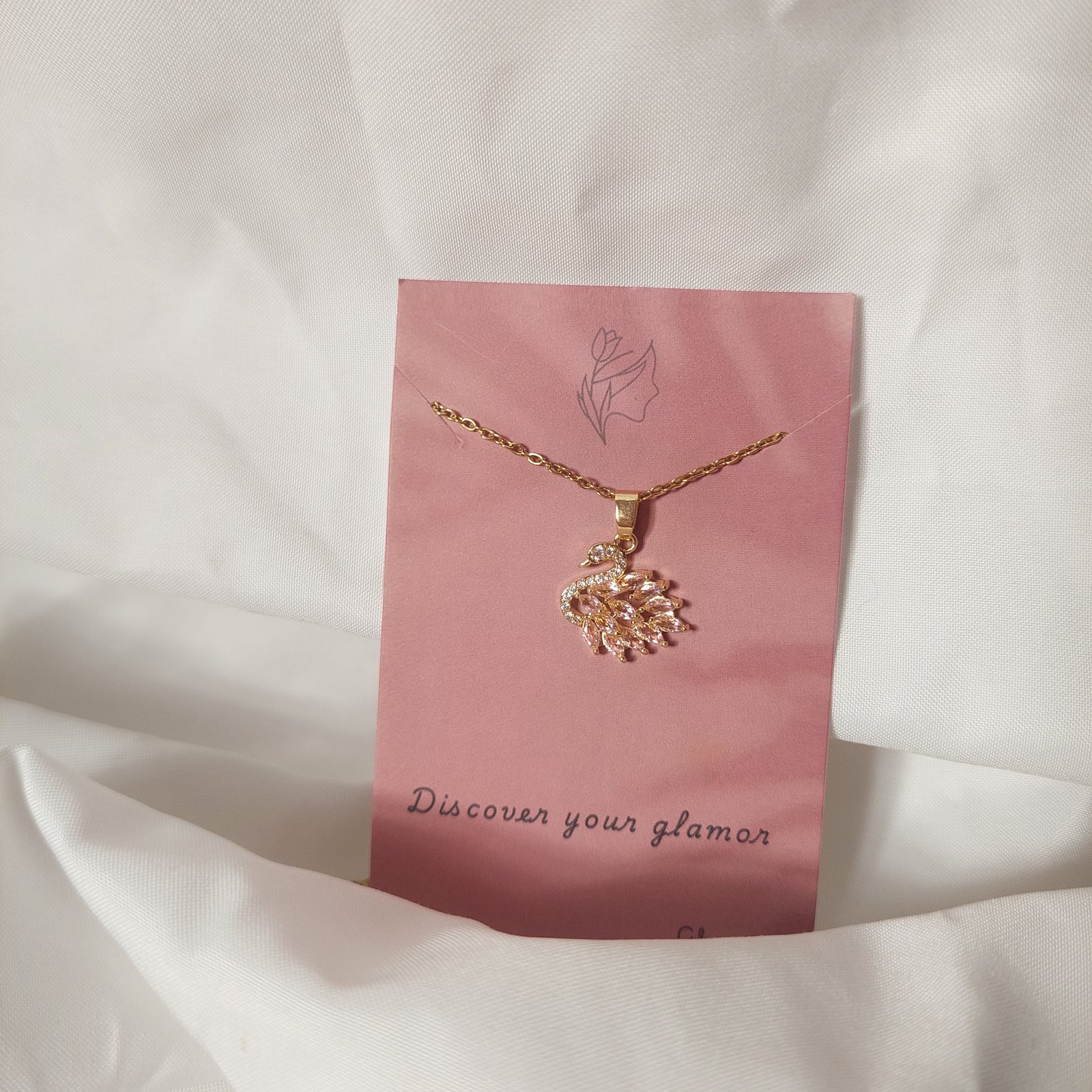 Pink Swan Necklace - Image 3