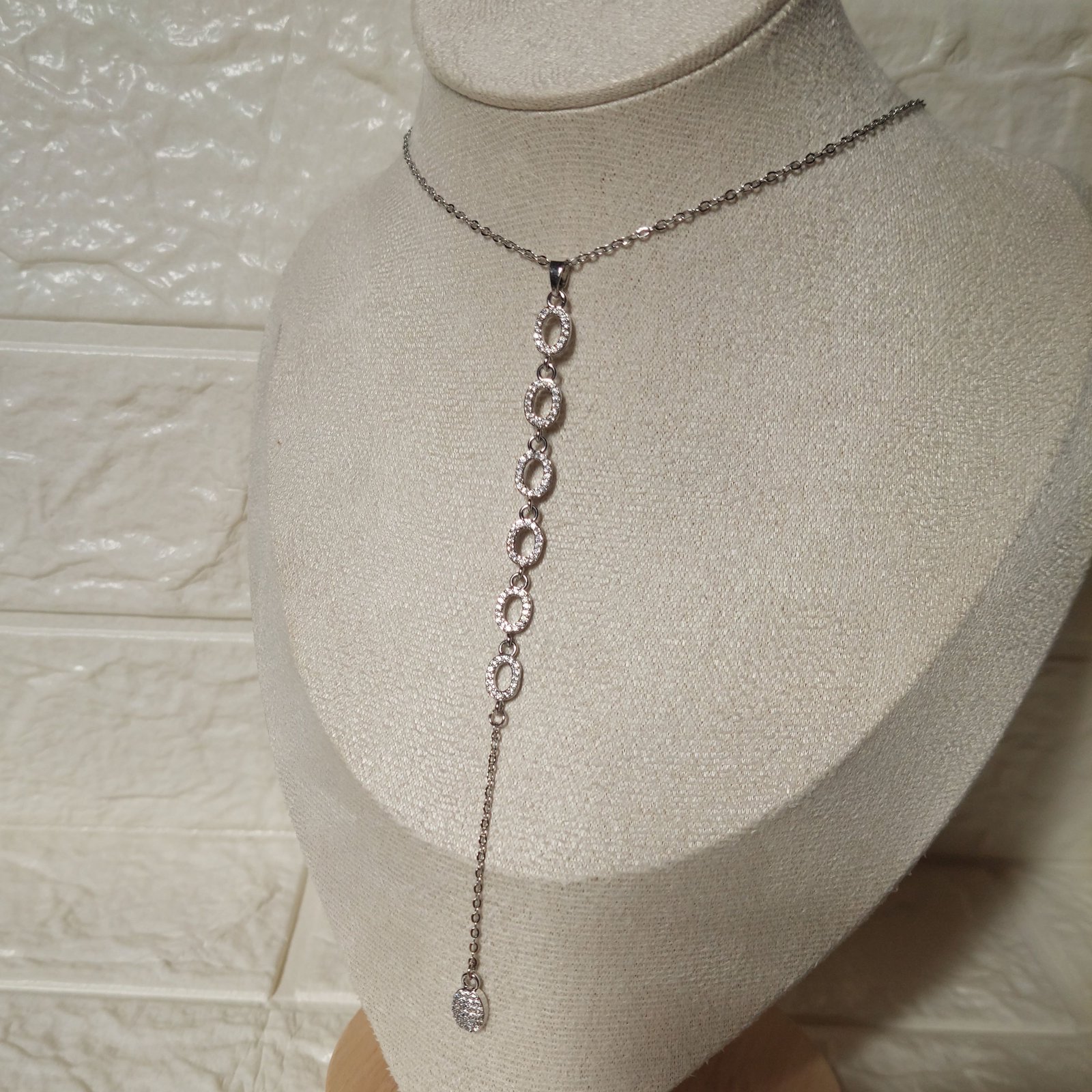 Oval Drop Necklace - Image 2