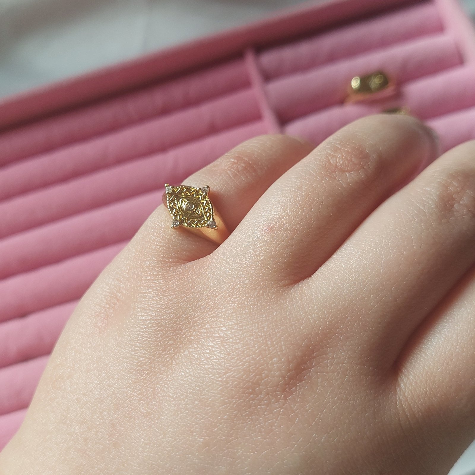 Evil Eye Pinky Ring - Image 2