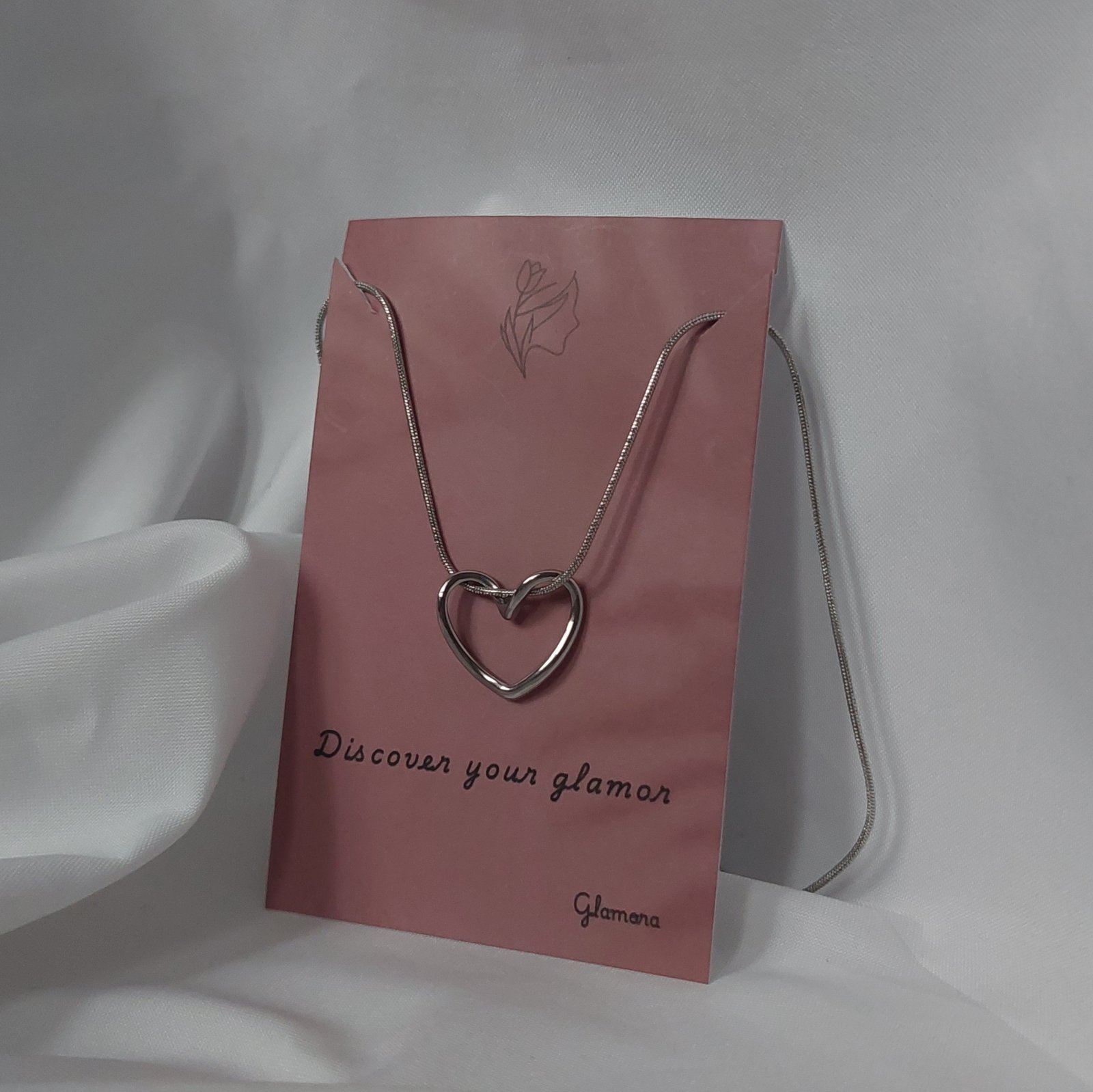 Silver Heart Necklace - Image 1