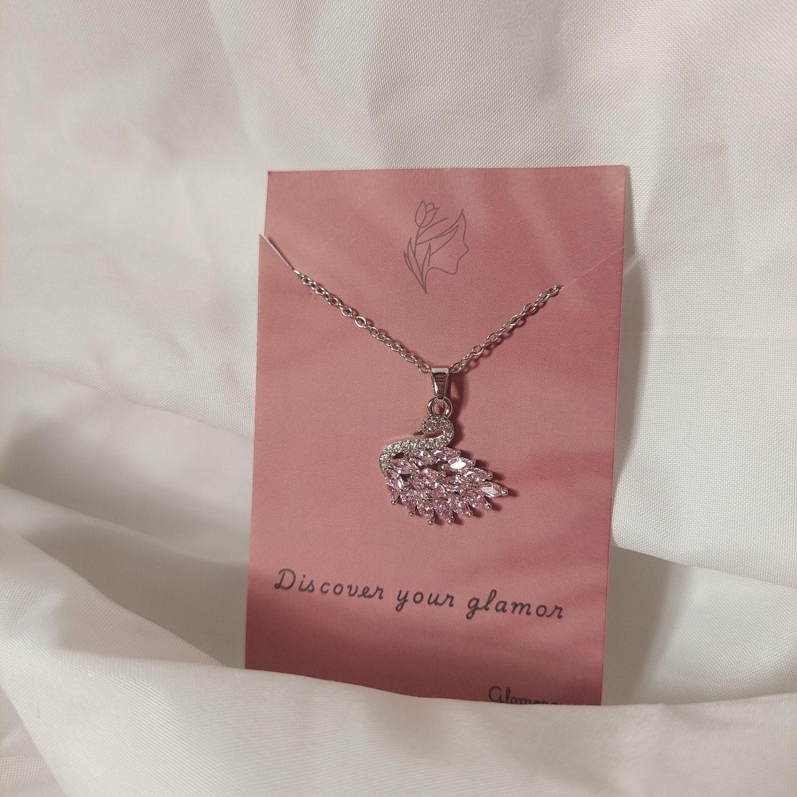 Silver Swan Necklace - Image 1