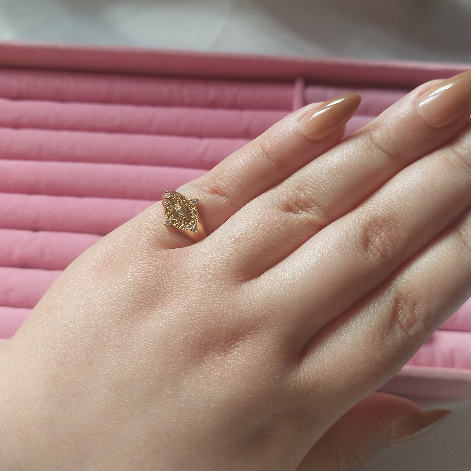 Evil Eye Pinky Ring - Image 3