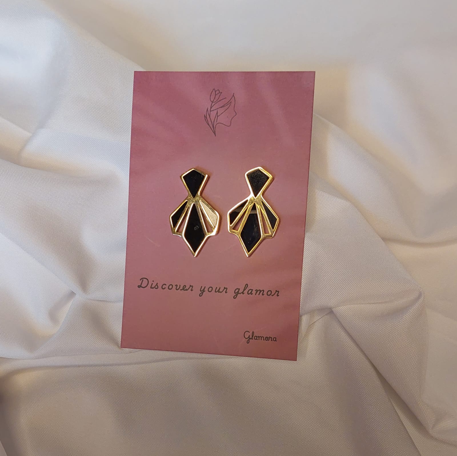Black Egyptian Earrings - Image 1