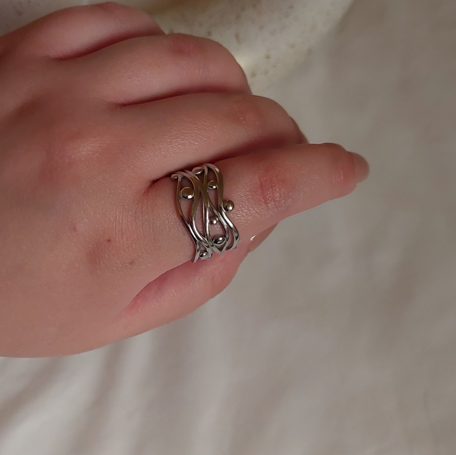Silver Dots Ring - Image 2