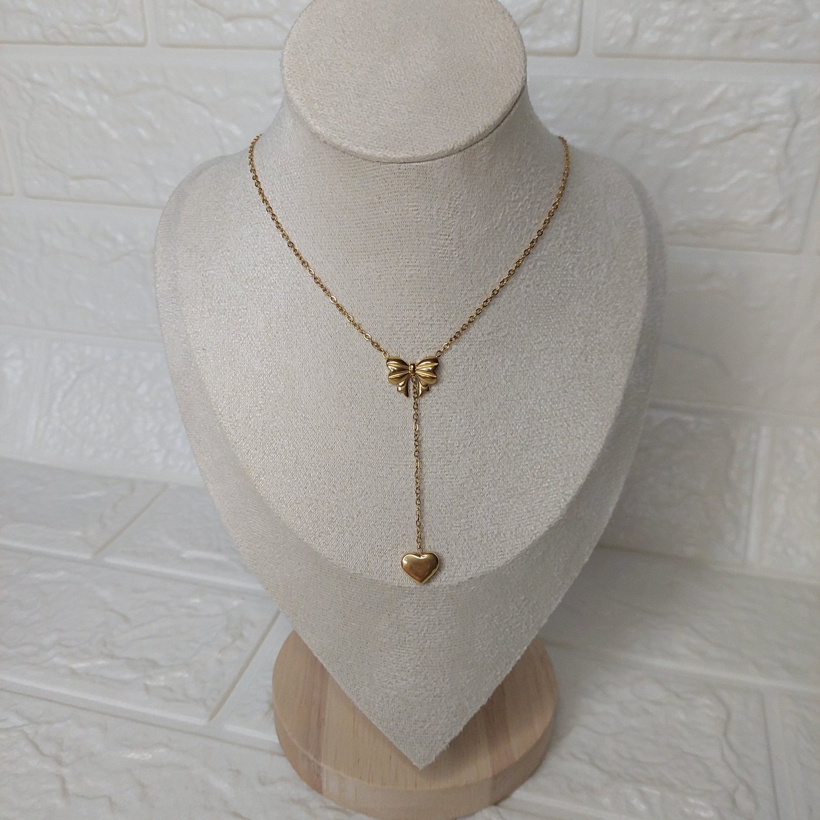 Bow Drop Necklace - Image 2